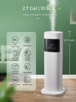 Hot Products Touch Screen Wifi App Control Bedroom Home Indoor Household 28W 8L Air Humidifier - Image 2